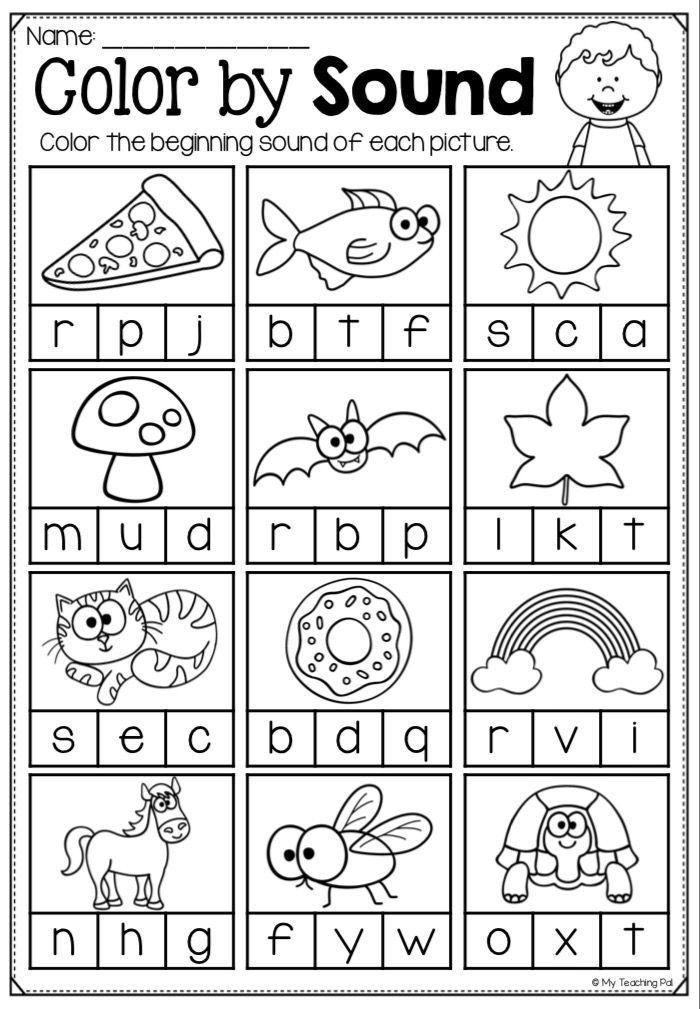 6+ Initial Letter Sound Worksheets