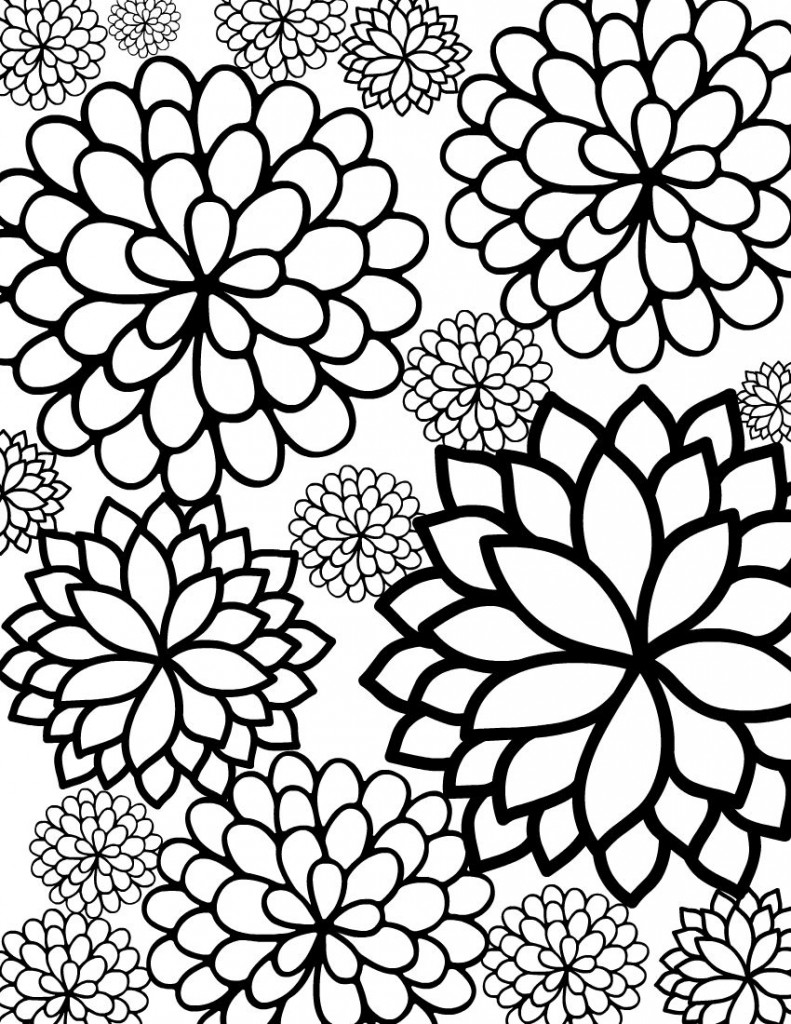 45 Printable Flowers For Coloring 64