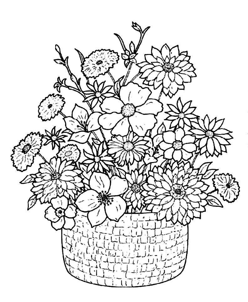 45 Printable Flowers For Coloring 65
