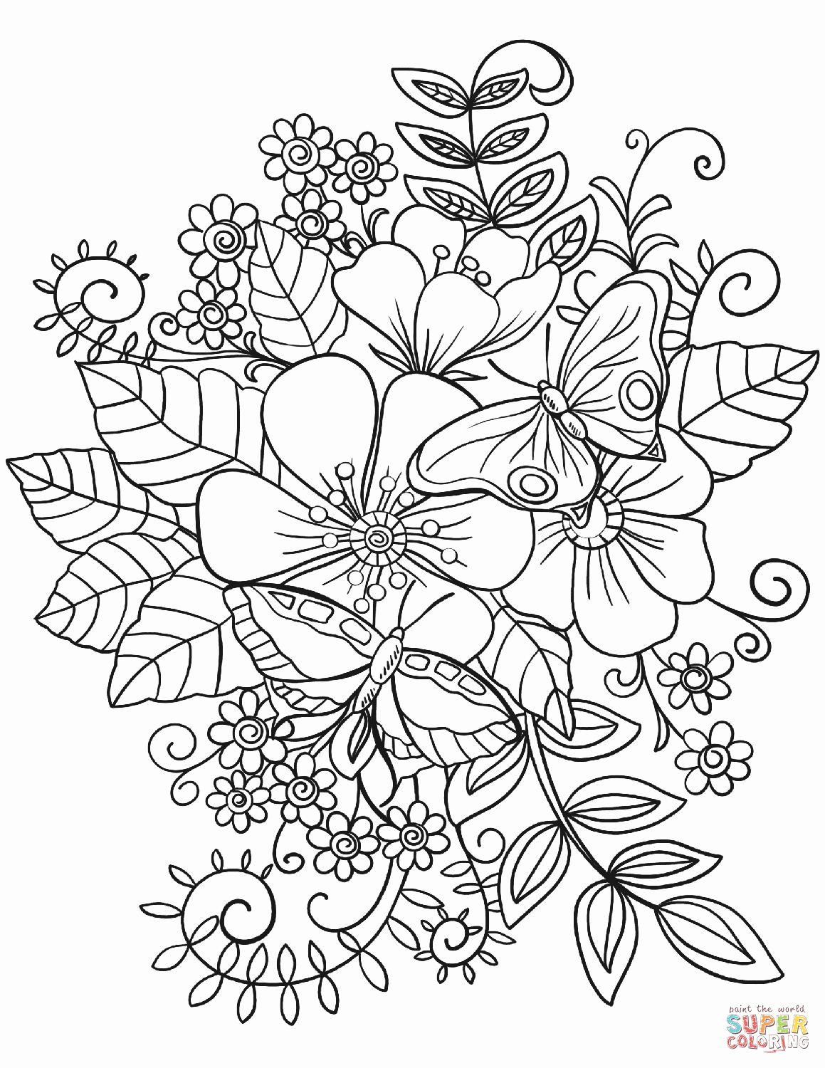 45 Printable Flowers For Coloring 68
