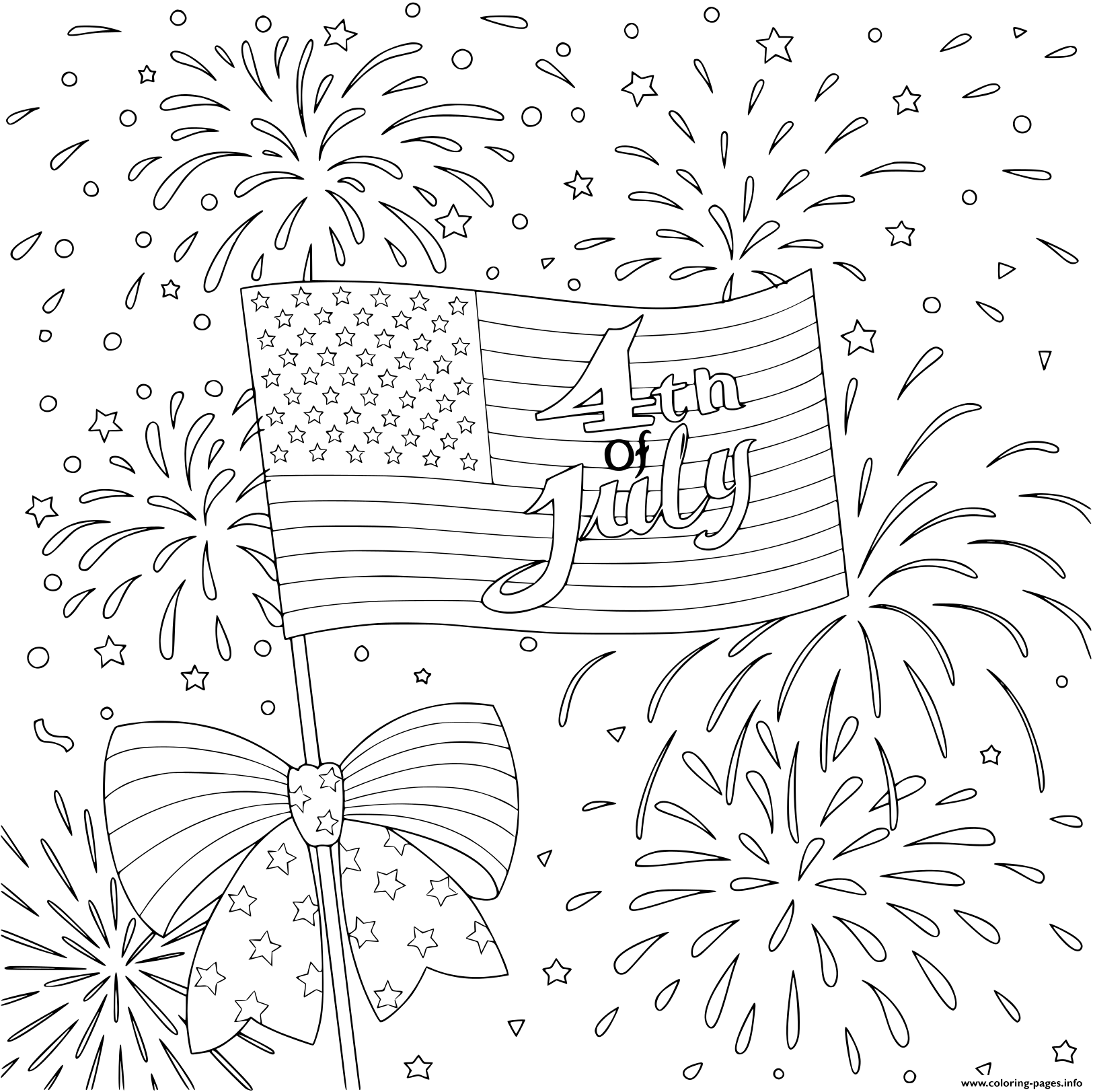 50 4Th Of July Free Coloring Pages 23