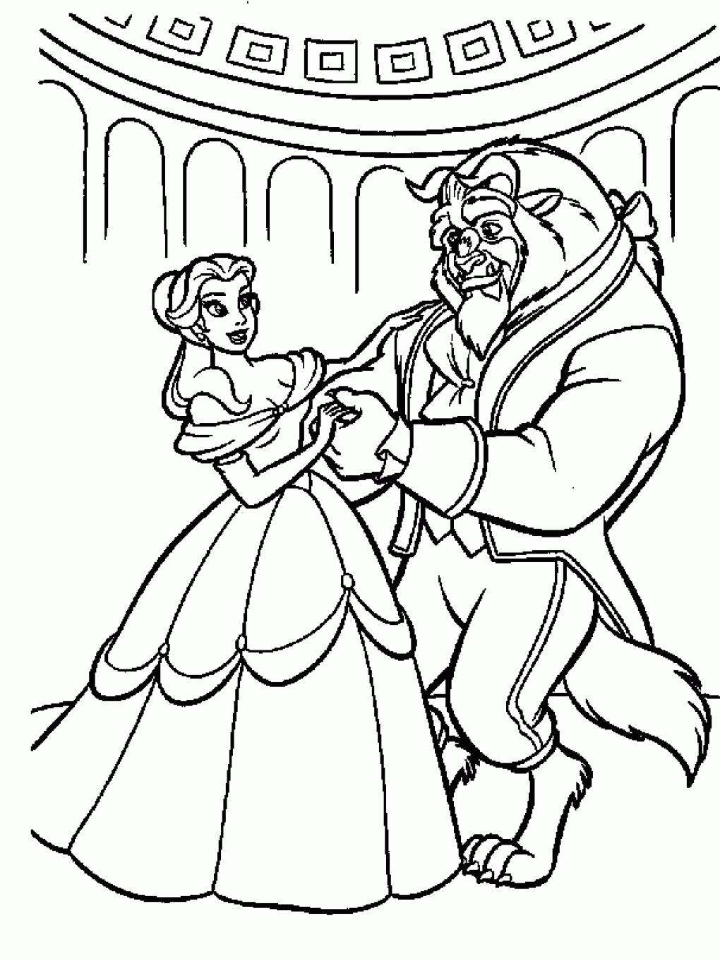 50 Coloring Pages Beauty And The Beast 38