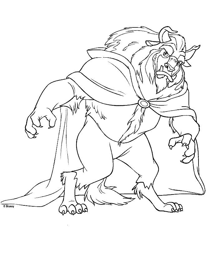 50 Coloring Pages Beauty And The Beast 61