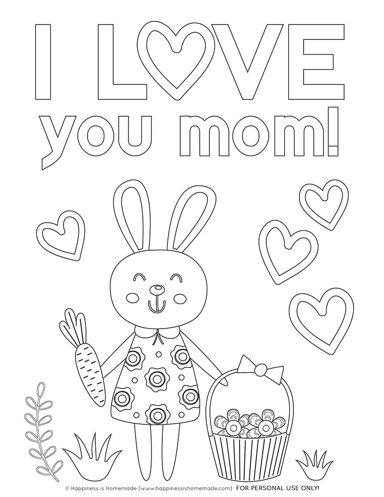 50 Coloring Sheet For Mothers Day 5