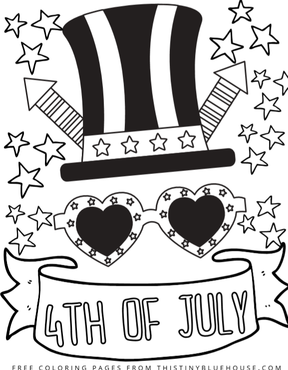 50 Printable Forth Of July Coloring Pages 10