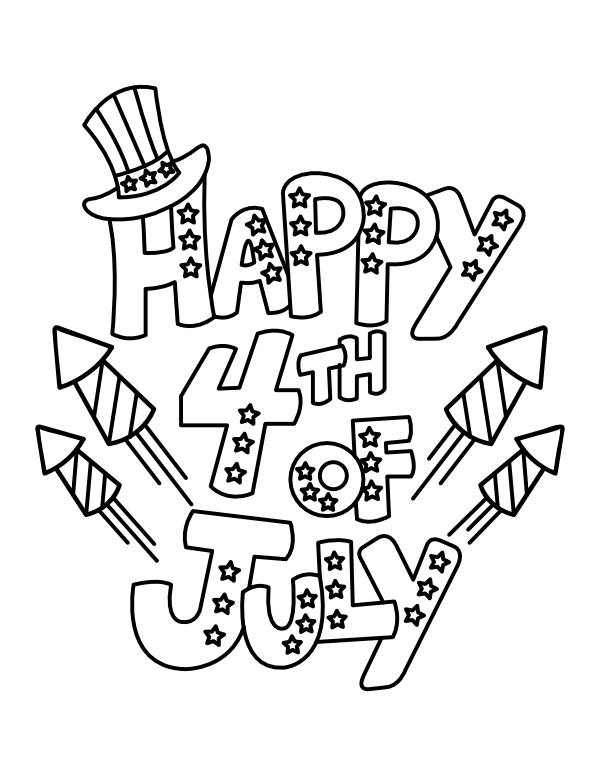 50 Printable Forth Of July Coloring Pages 52