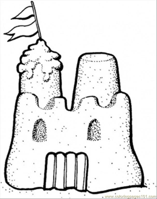 50 Sandcastle Coloring Pages 17