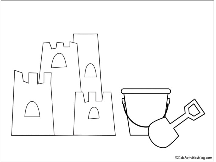 50 Sandcastle Coloring Pages 63