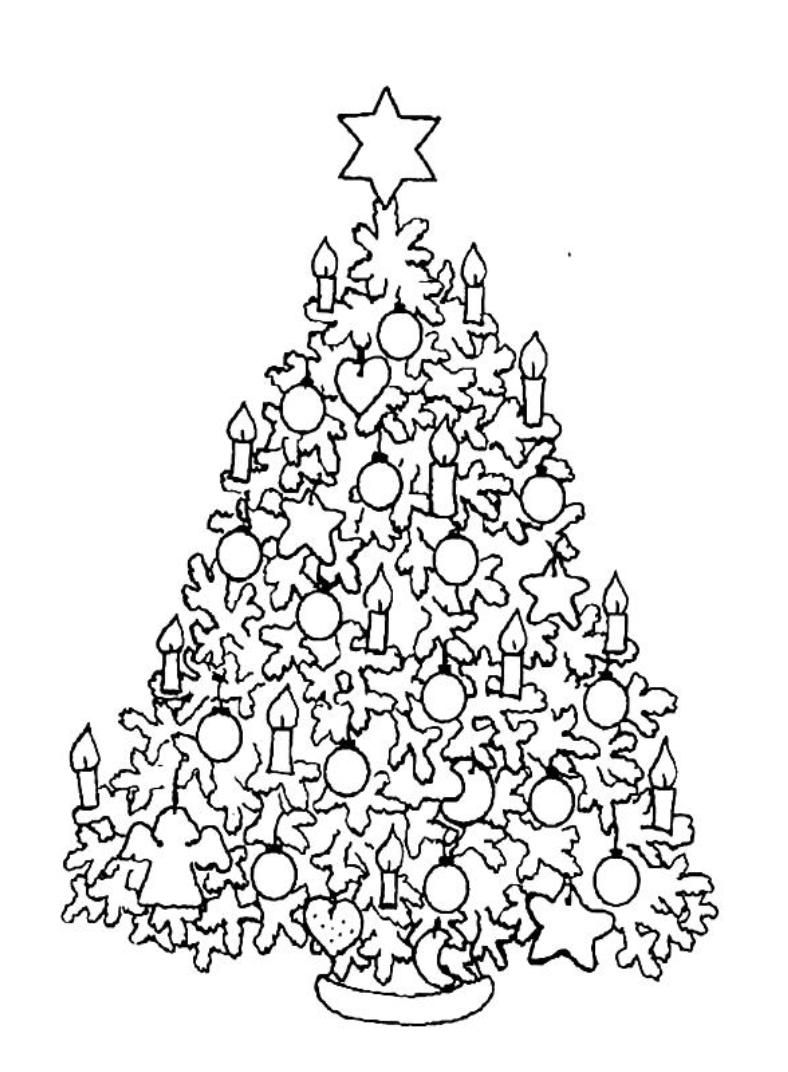 55 Printable Hard Christmas Coloring 10
