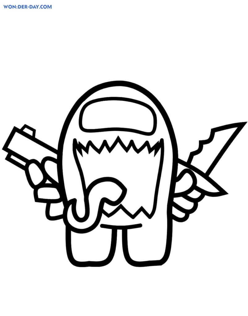 80 Printable Among Us Coloring Sheet 36