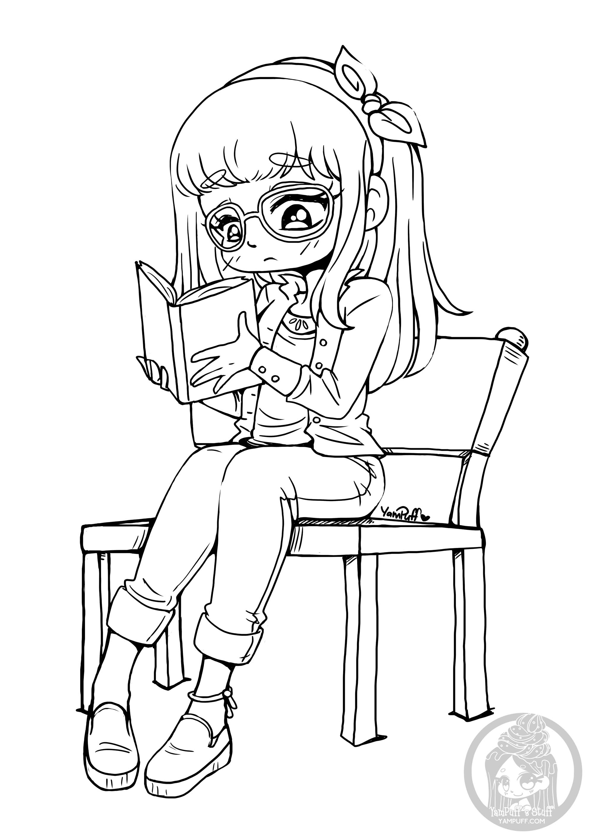 80 Printable Book Reading Coloring Pages 82