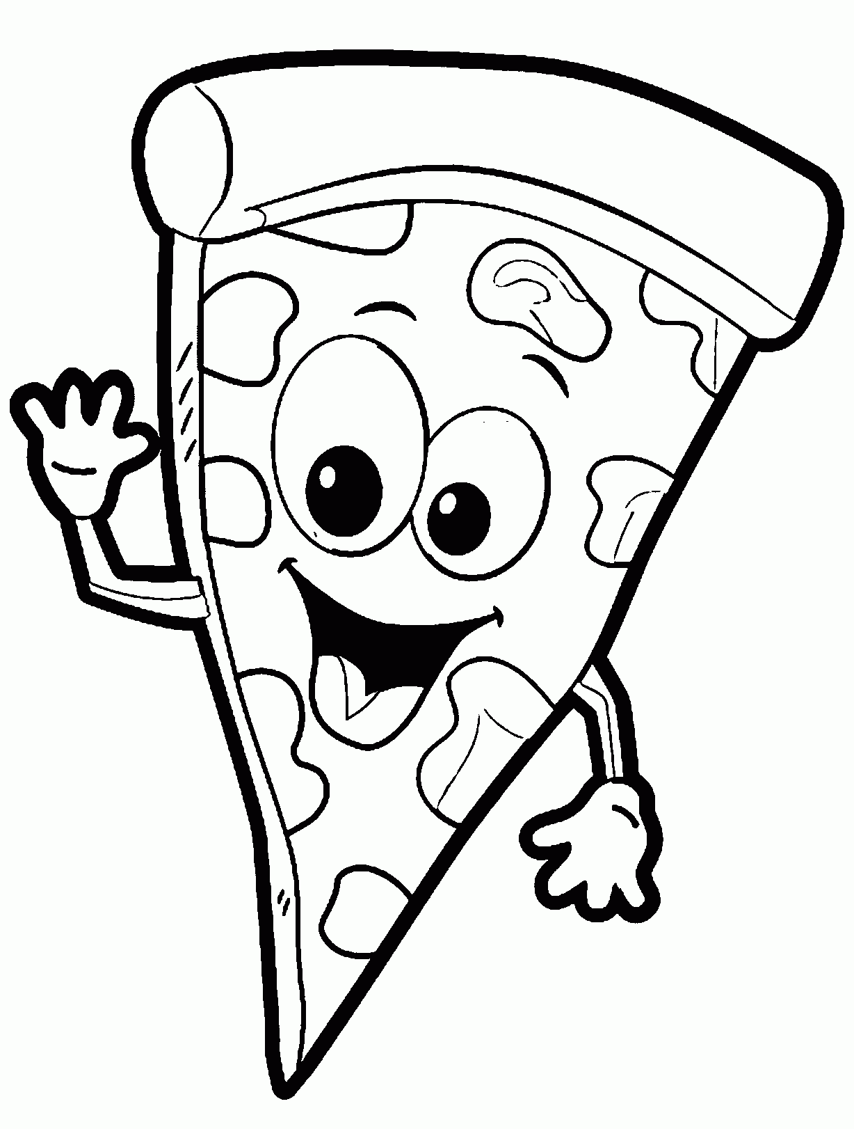 80 Printable Pizza Coloring Sheet 33