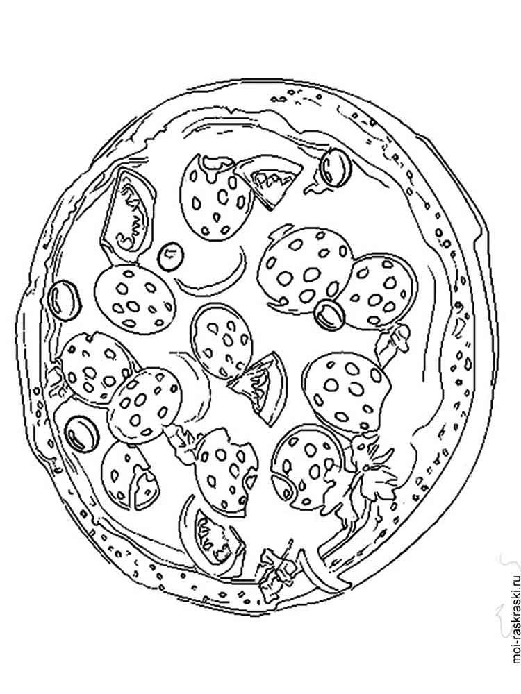 80 Printable Pizza Coloring Sheet 38