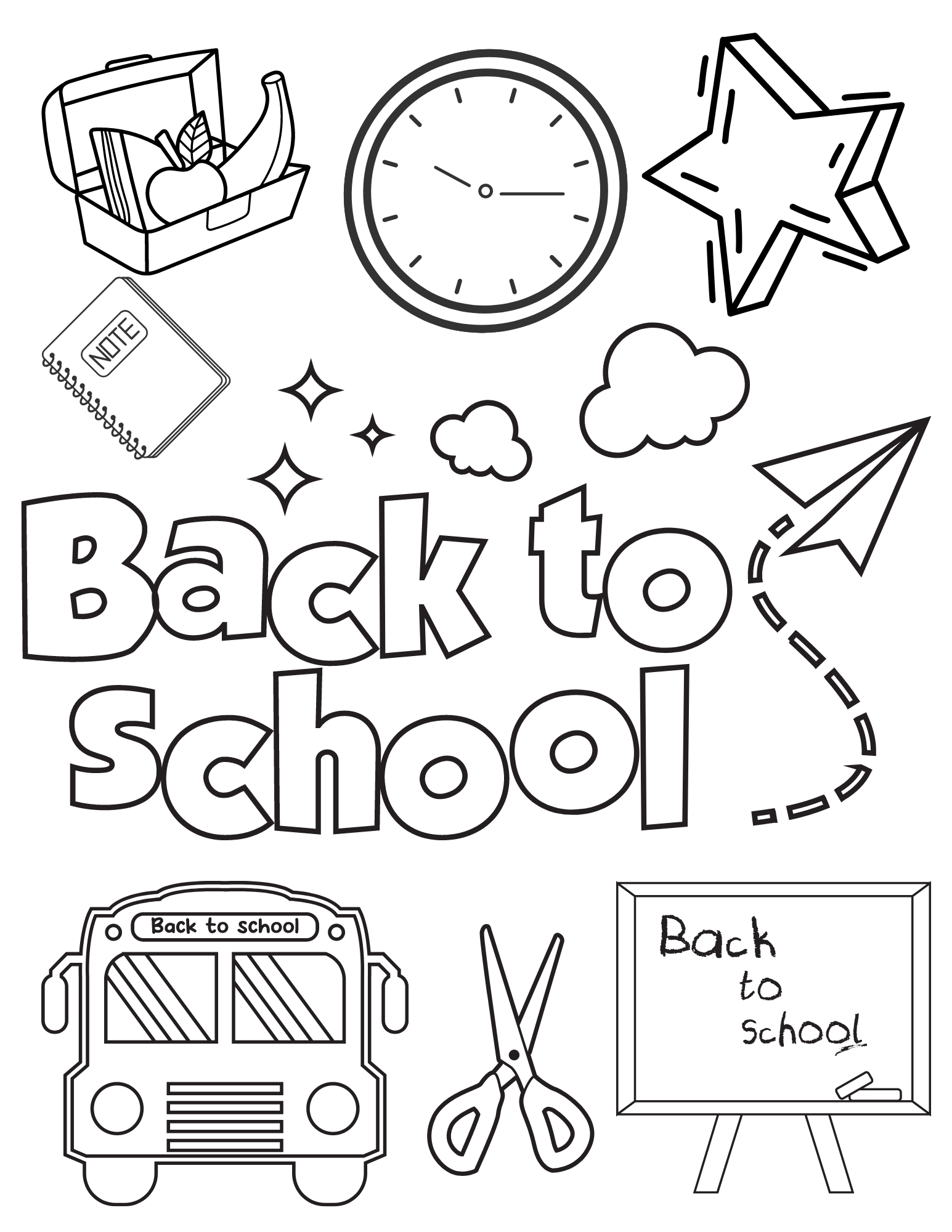 80 Printable Schools Out Coloring Pages 2