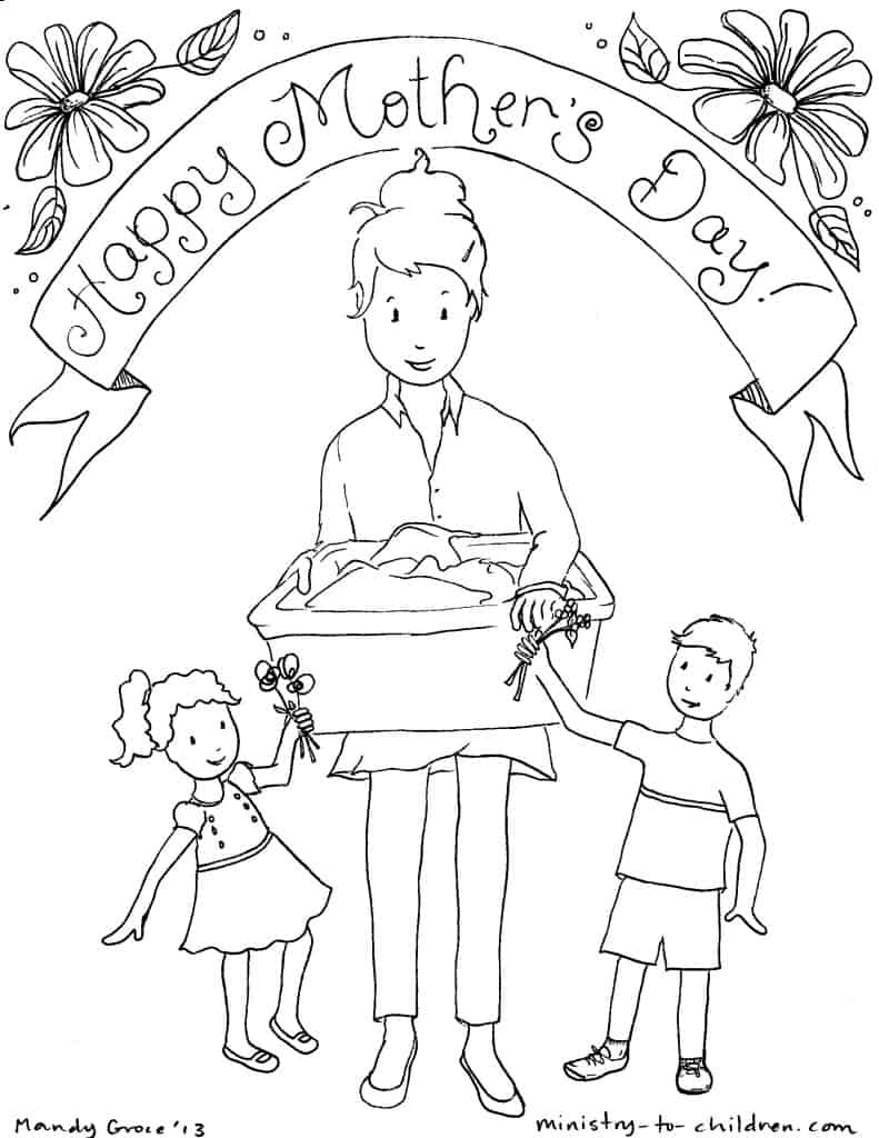 90 Printable Coloring Pages Of A Mother 95