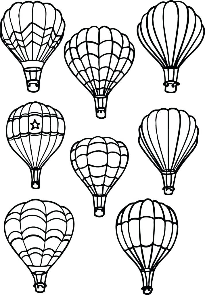 90 Printable Hot Air Balloon Coloring Pages 29