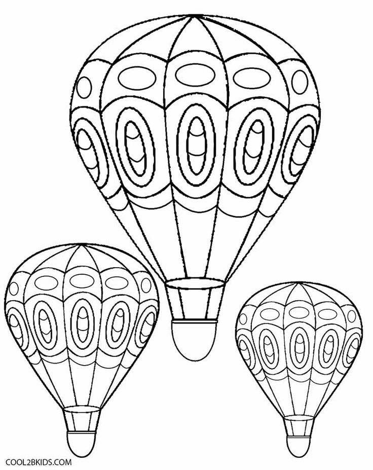 90 Printable Hot Air Balloon Coloring Pages 31