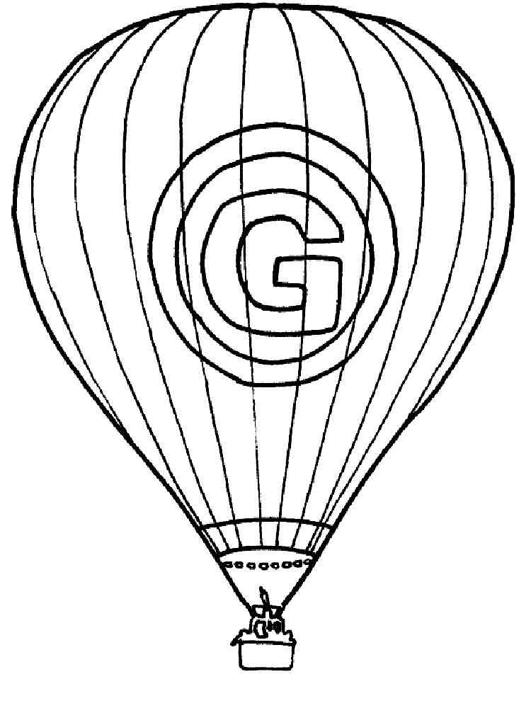 90 Printable Hot Air Balloon Coloring Pages 82
