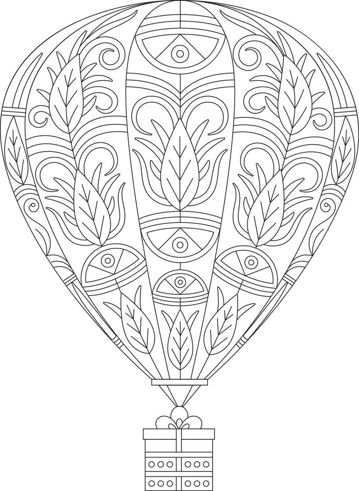 90 Printable Hot Air Balloon Coloring Pages 83