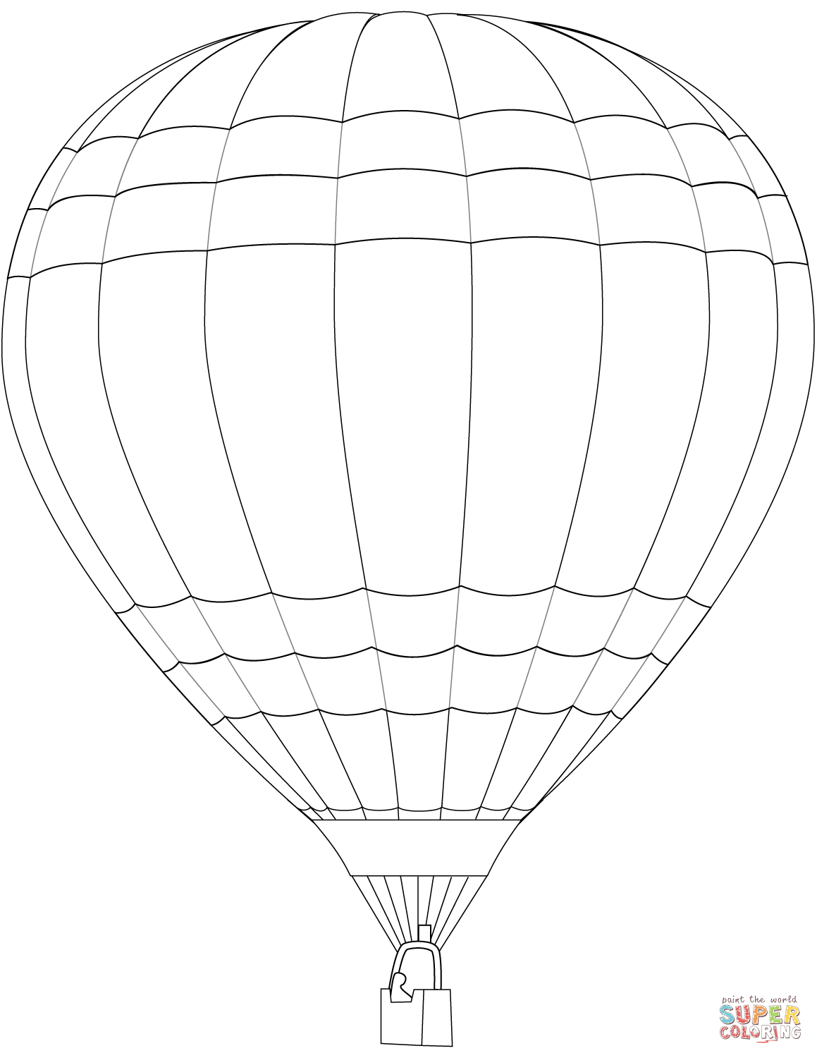 90 Printable Hot Air Balloon Coloring Pages 88