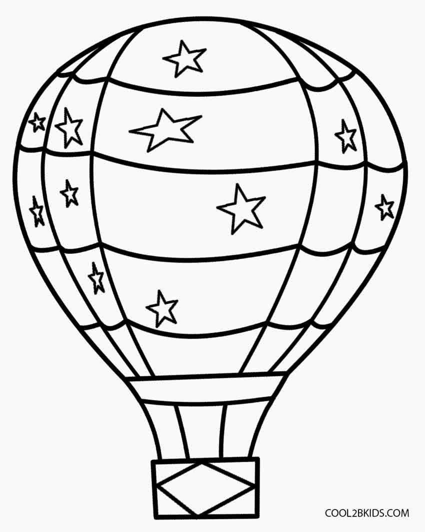 90 Printable Hot Air Balloon Coloring Pages 89