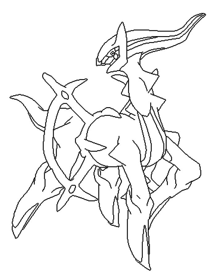 90 Printable Pokemon Coloring Pages Arceus 77