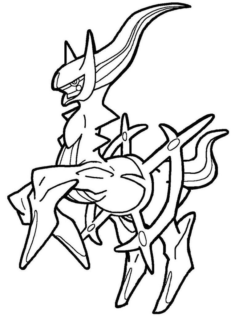90 Printable Pokemon Coloring Pages Arceus 82