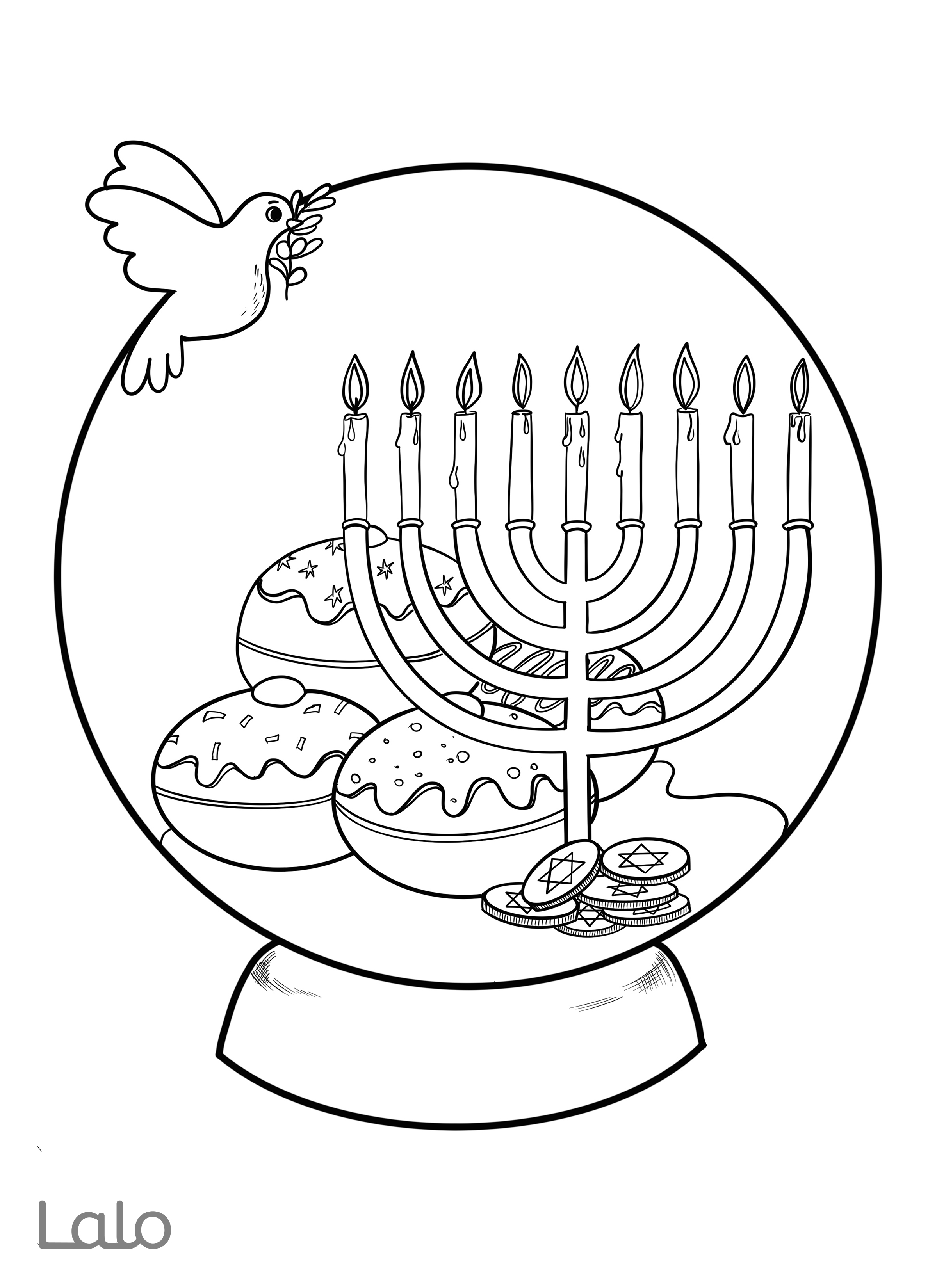 90 Printable Shabbat Coloring Pages 70