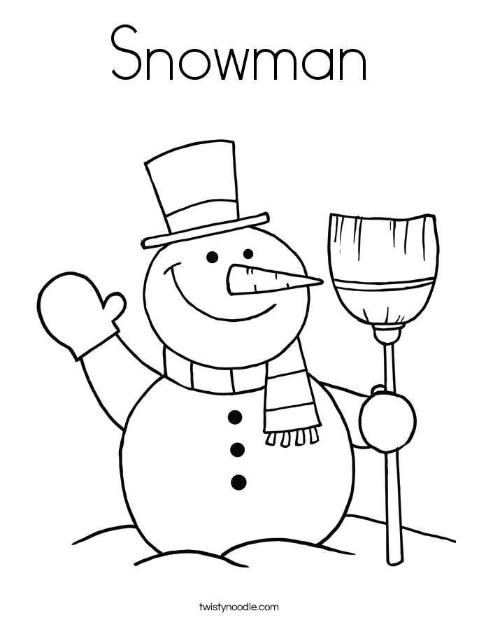 90 Printable Snowman Coloring Sheets 24
