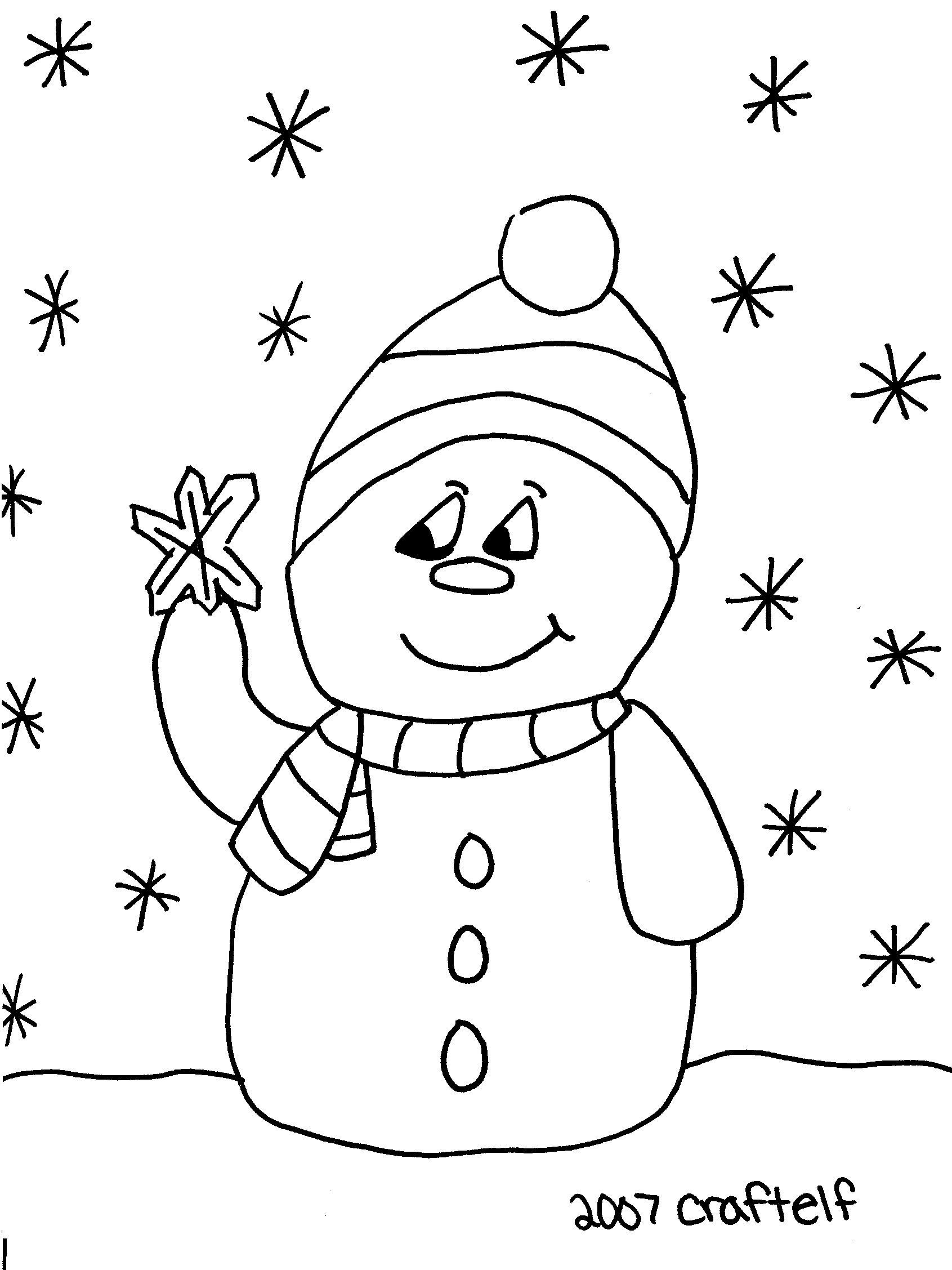 90 Printable Snowman Coloring Sheets 61
