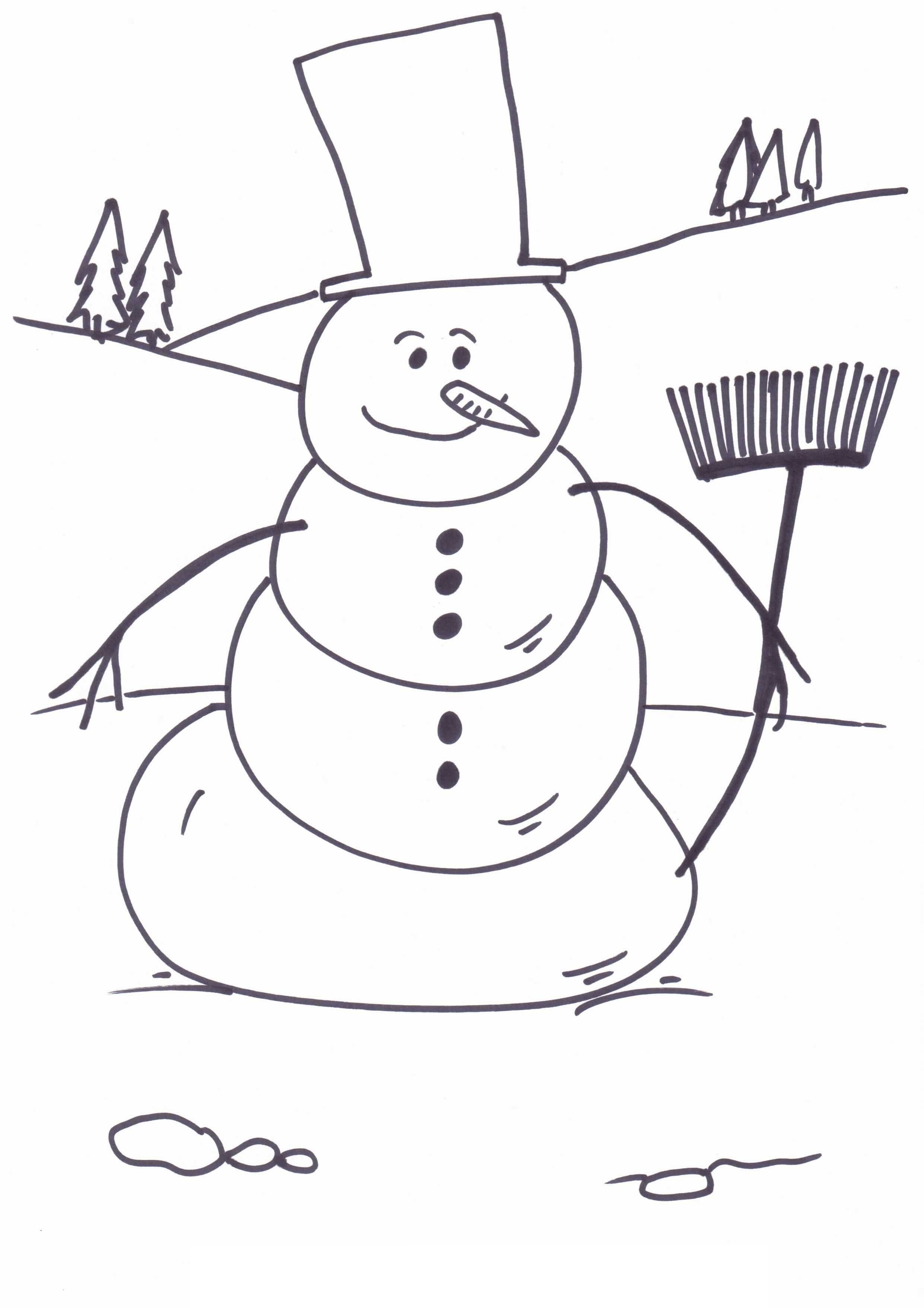 90 Printable Snowman Coloring Sheets 62