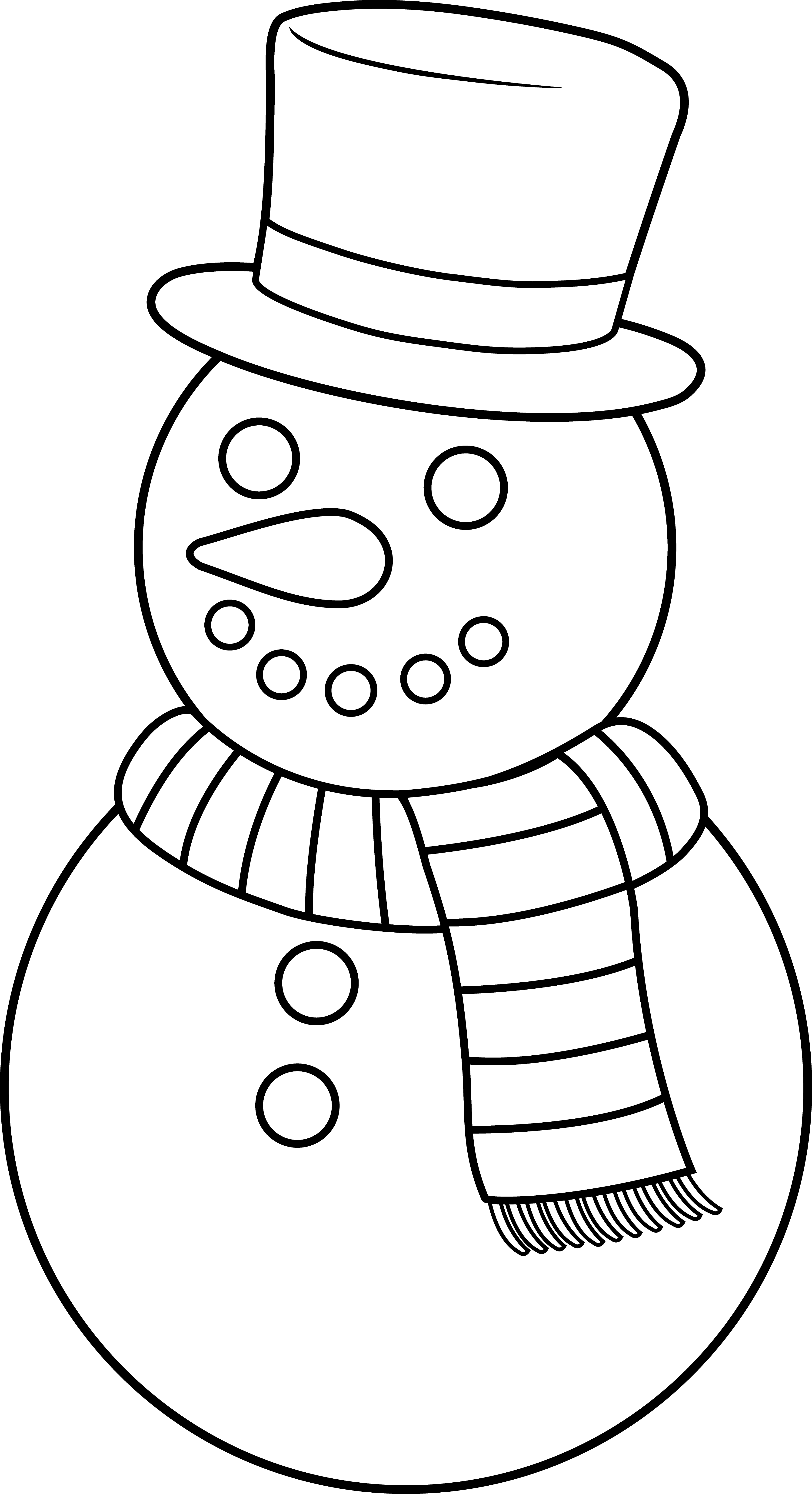 90 Printable Snowman Coloring Sheets 67