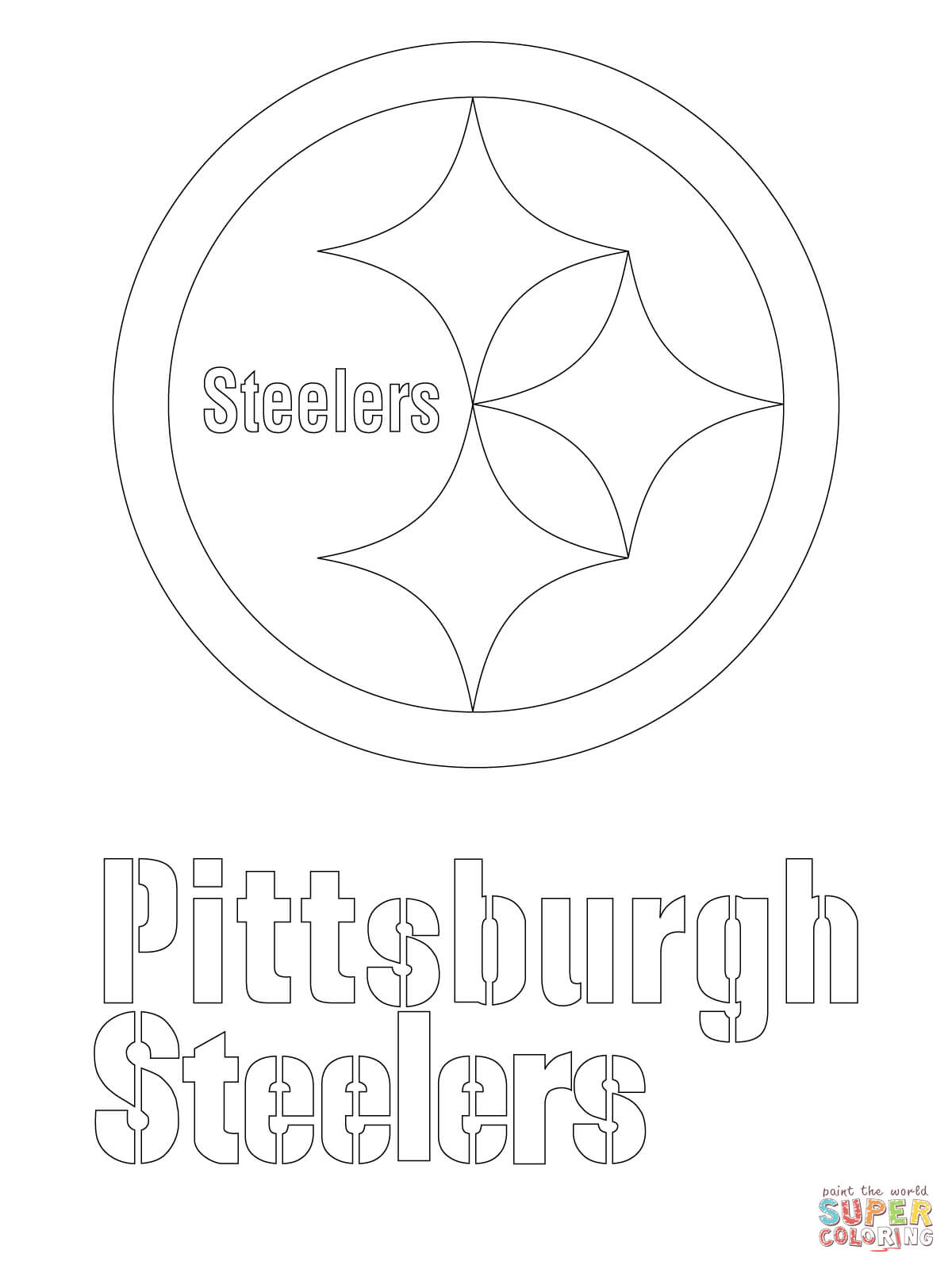 90 Printable Steelers Football Coloring Pages 76