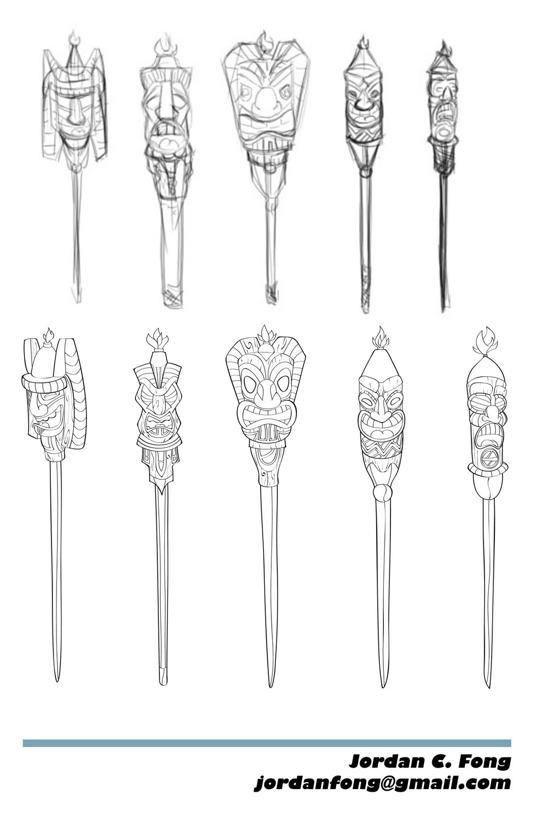 90 Printable Tiki Torch Coloring Pages 17