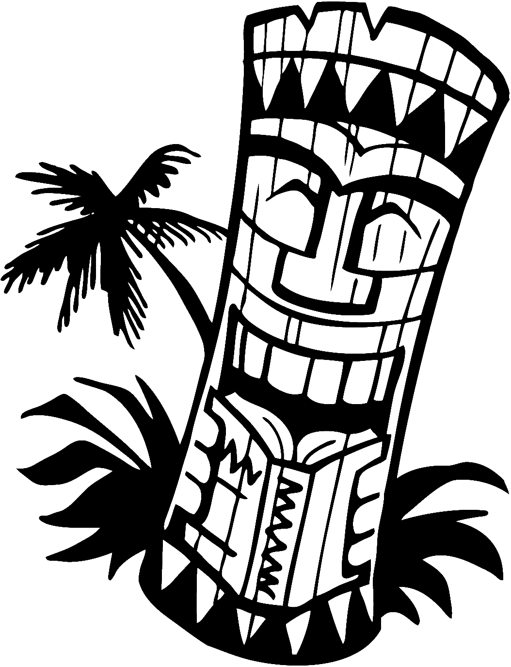90 Printable Tiki Torch Coloring Pages 18