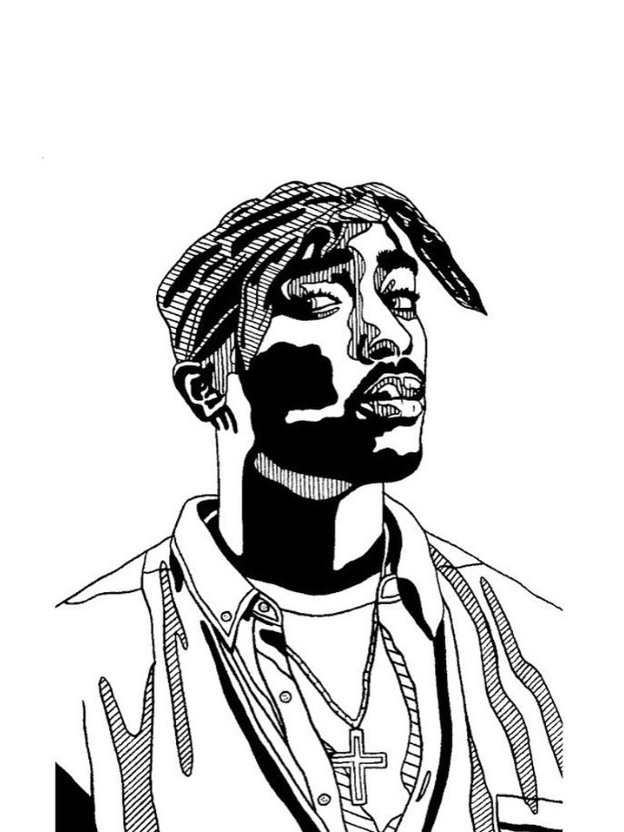 90 Tupac Coloring Pages 83