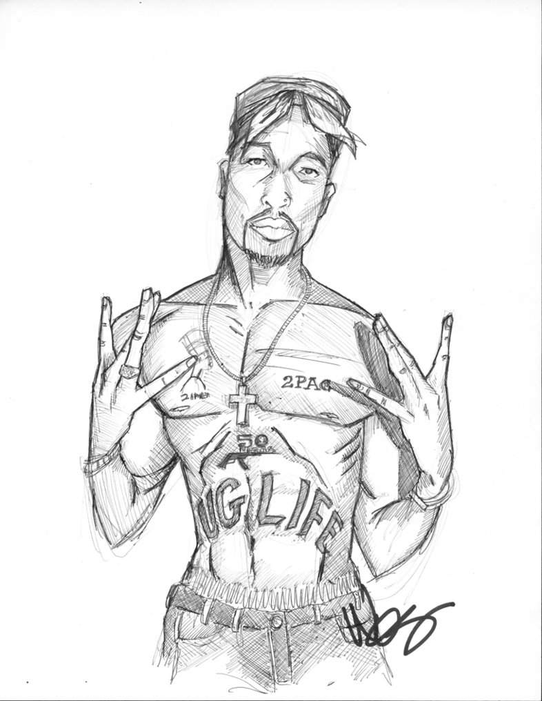 90 Tupac Coloring Pages 93