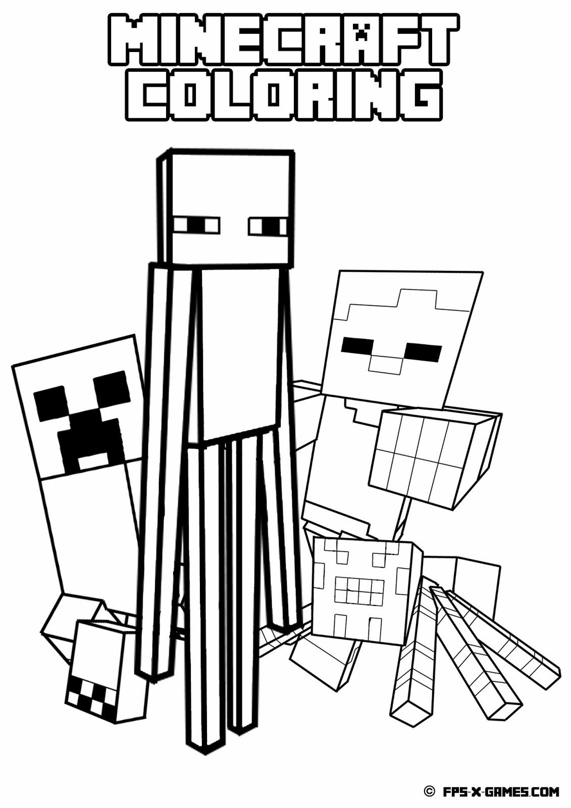 Get 85 Minecraft Coloring Pages Free Printable Ideas 28