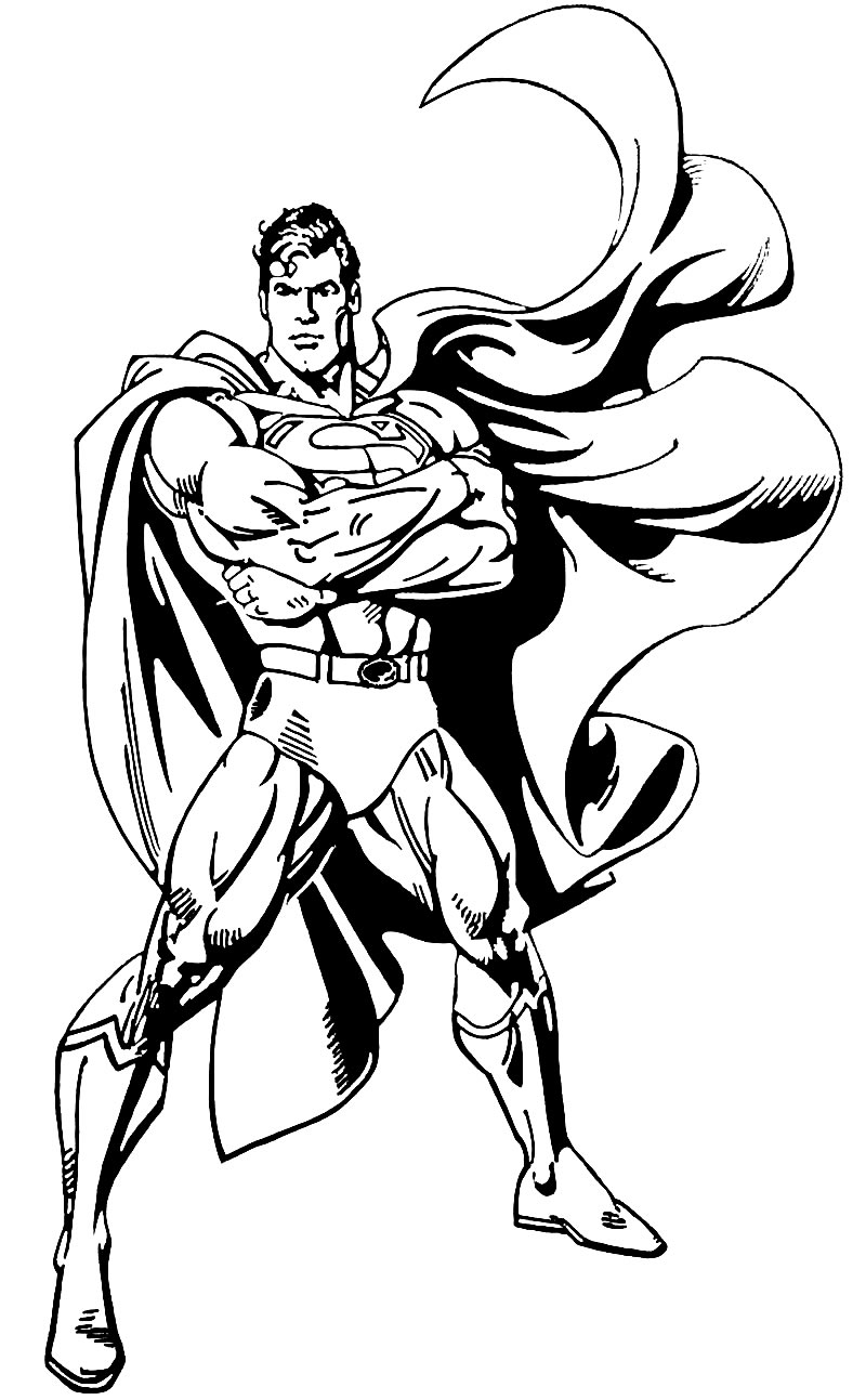 60 Superman Color Pages Printable 40