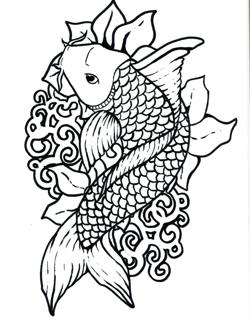 Get 85 Fish Coloring Pages Printable Free Ideas 22