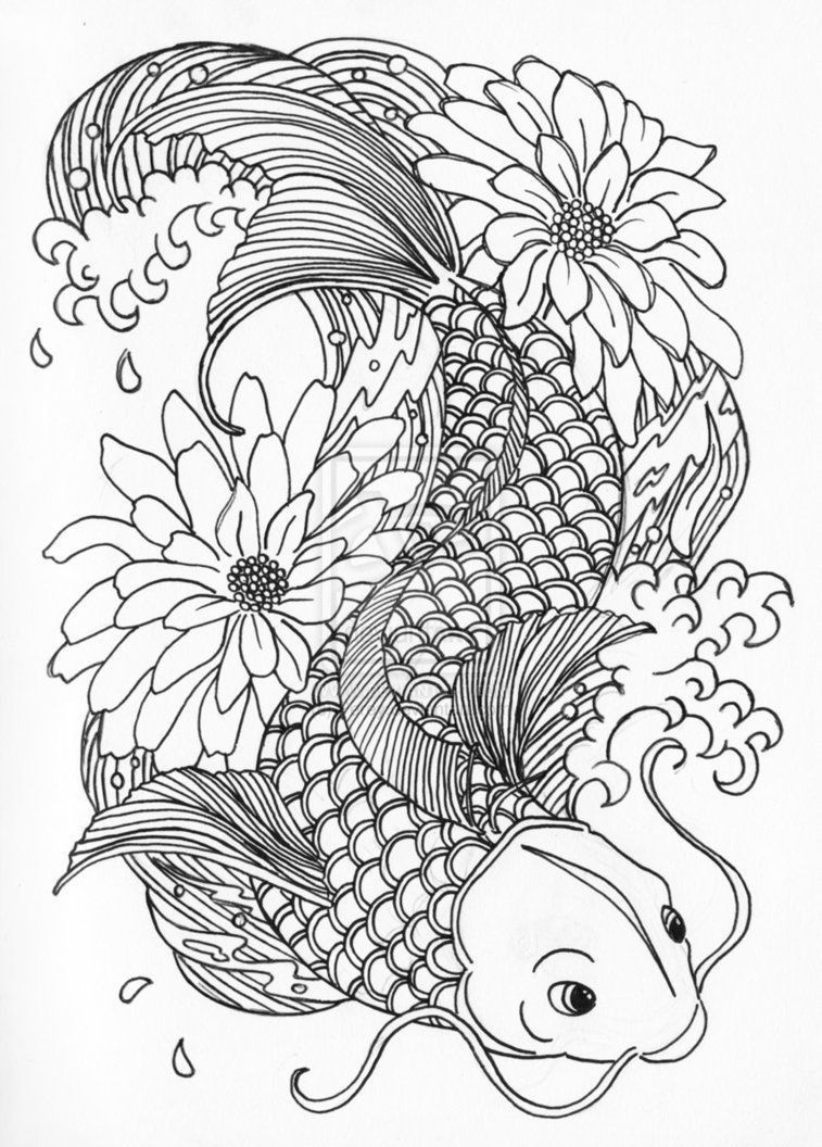 Get 85 Fish Coloring Pages Printable Free Ideas 25