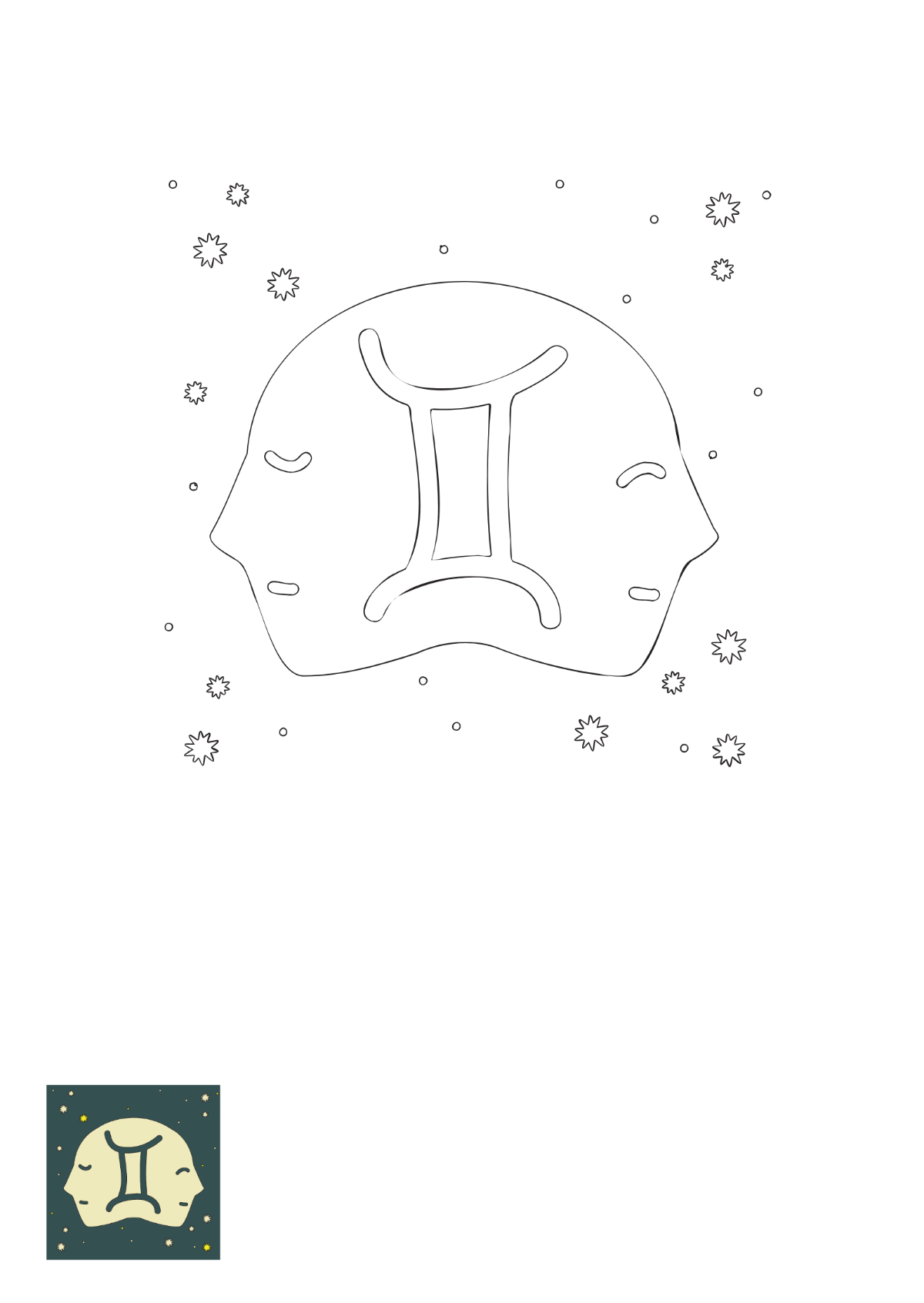 Get 85 Gemini Coloring Pages Ideas 26